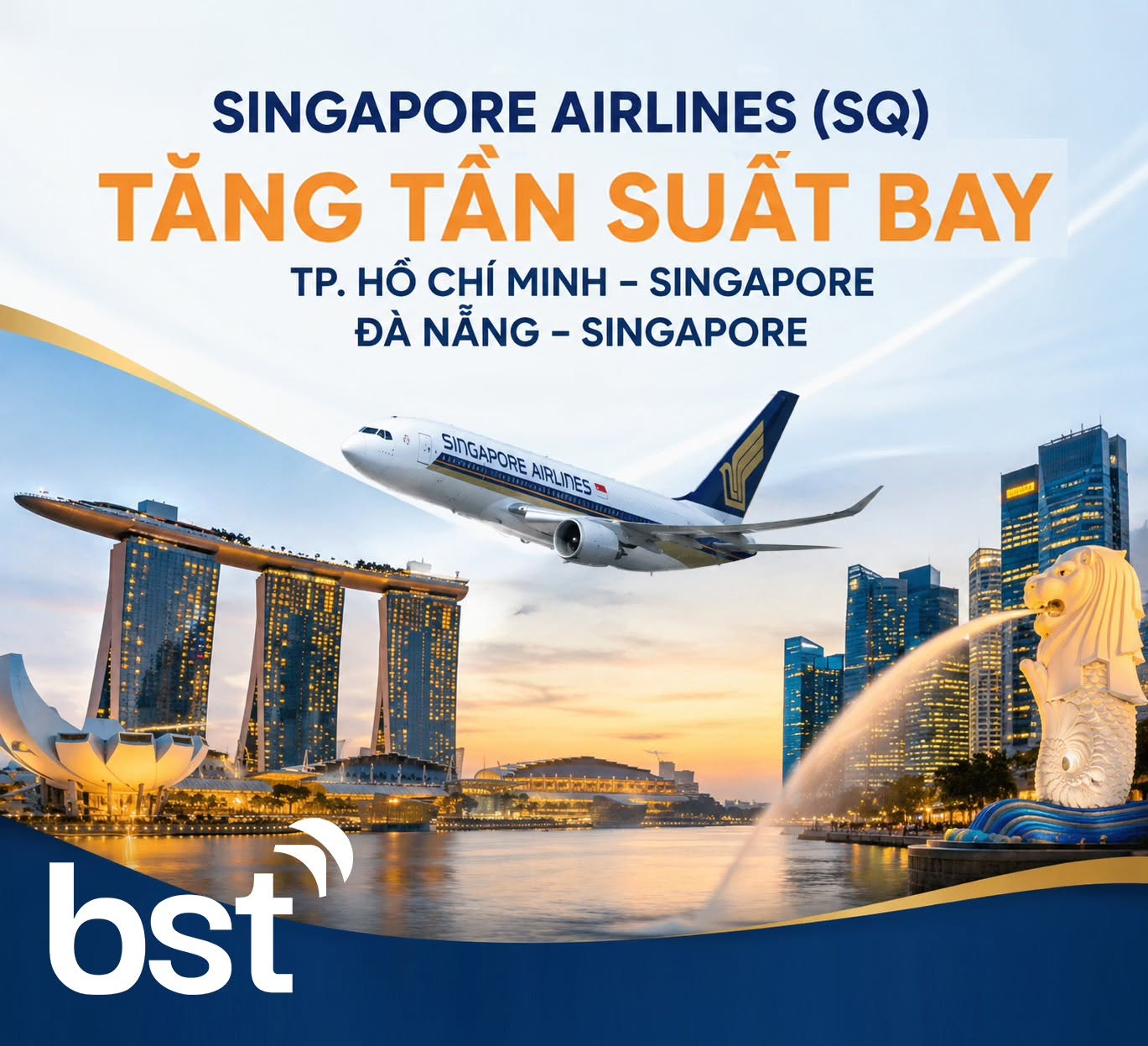 Singapore Airlines tăng tần suất bay Việt Nam – Singapore từ cuối tháng 10/2026